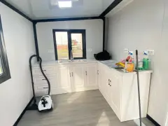 Кухонная зона дома 37 м² — реальное фото